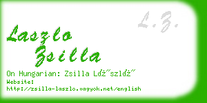 laszlo zsilla business card